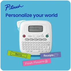 Brother P-touch Personal Desktop Label Maker (PT-N20), Prints on P-touch Btag ~½” (12mm) Label Tapes