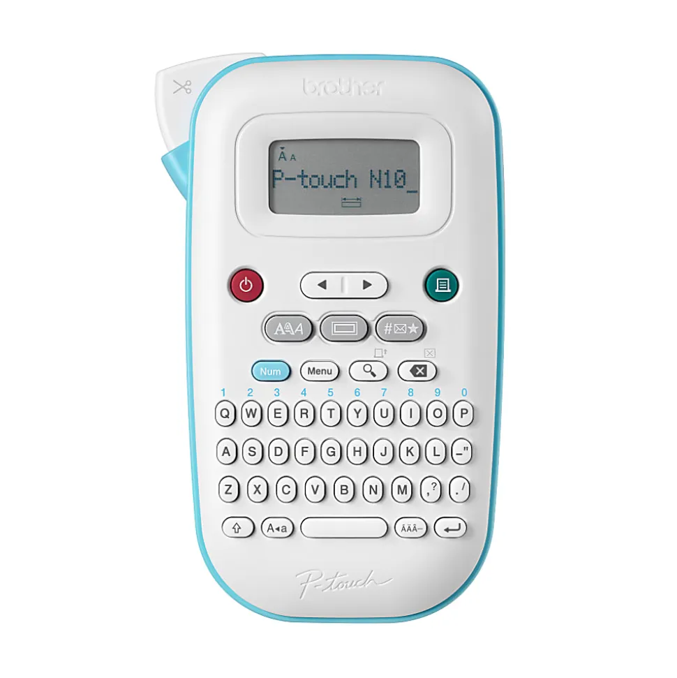 Brother P-touch Personal Handheld Label Maker (PT-N10), Prints on P-touch Btag ~½” (12mm) Label Tapes