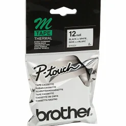 Brother P touch P touch Nonlaminated M Series Tape Cartridge  1/2