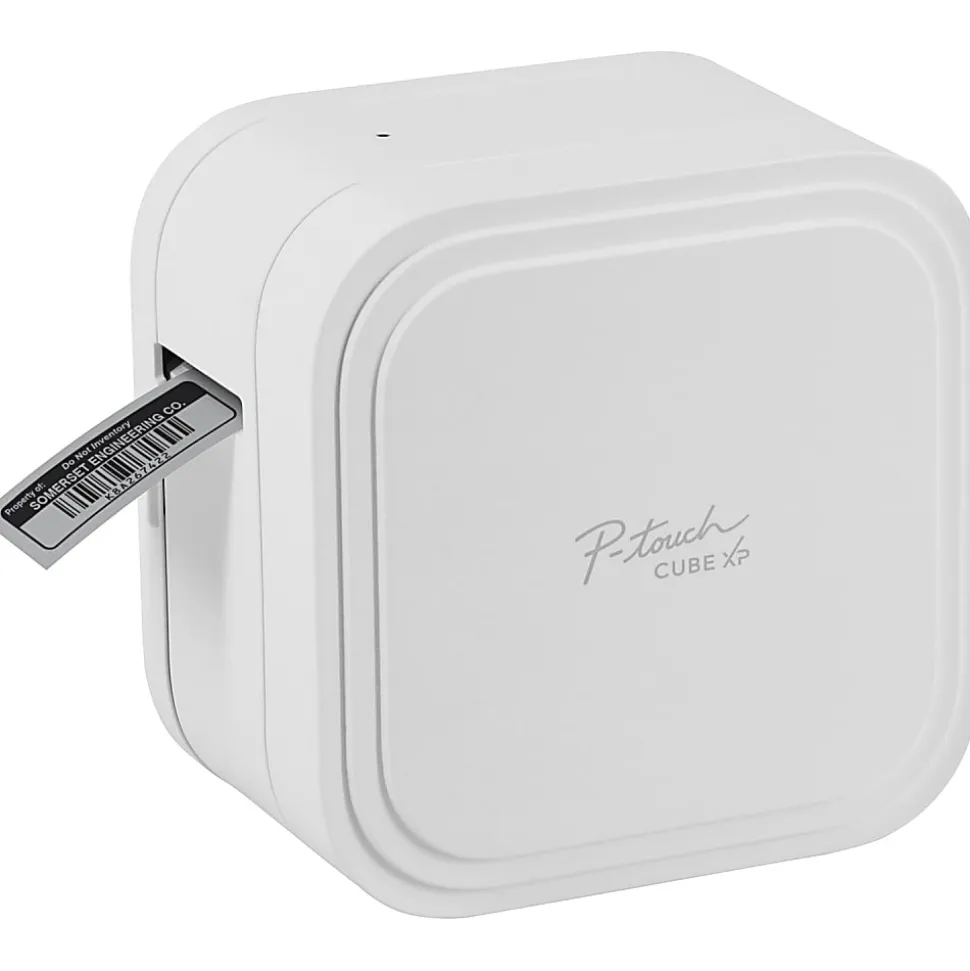 Brother P-Touch PTP910BT CUBE XP Label Maker, White