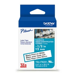 Brother P-touch TZeFX231, Flexible ID Laminated, ~1/2