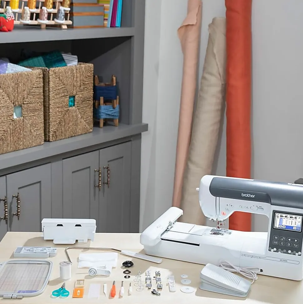 Brother® SE2000 Computerized Sewing And Embroidery Machine, White