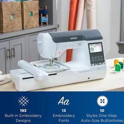 Brother® SE2000 Computerized Sewing And Embroidery Machine, White