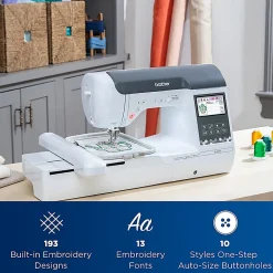 Brother® SE2000 Computerized Sewing And Embroidery Machine, White