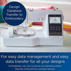 Brother SE700 Sewing and Embroidery Machine, Wireless LAN Connected, 135 Built-in Designs - SE700
