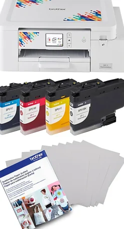 Brother SP1 Sublimation Printer With 4-Color Sublimation Ink Cartridges And 100-Sheet Sublimation Paper