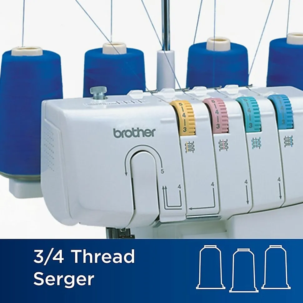 Brother 3/4 Thread Serger with Differential Feed - 1300 Stitches per Minute