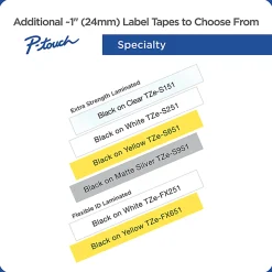 Brother TZe-251 Black-On-White Tape, 1