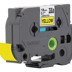 Brother TZe-641 Black-On-Yellow Tape, 0.75