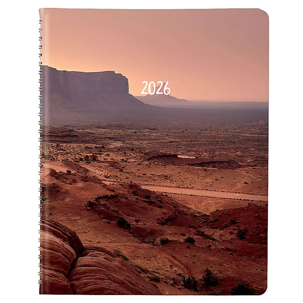 2026 Brownline Essential Weekly Appointment Planner, 11" x 8-1/2", 50% Recycled, Mountain - Canyon, January To December, CB950G.04