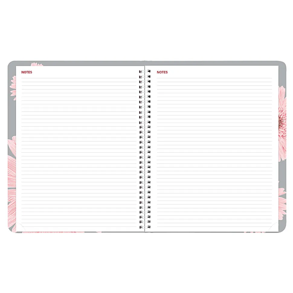 2026 Brownline® Essential Weekly Appointment Planner, 11" x 8-1/2", 50% Recycled, Pink Daisy, January To December, CB950G.05