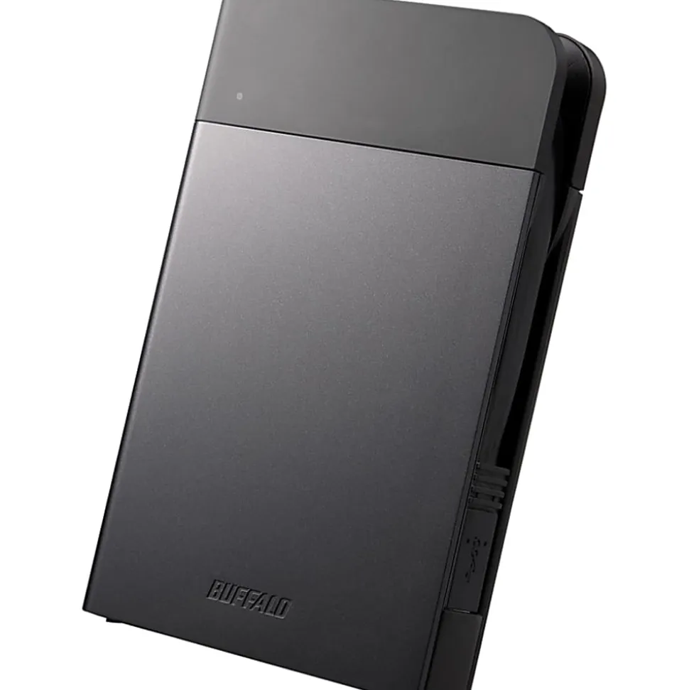 BUFFALO MiniStation Extreme NFC USB 3.0 1 TB Rugged Portable Hard Drive (HD-PZN1.0U3B) - 2.5" SATA - Integrated USB 3.0 Cable - HDPZN10U3B