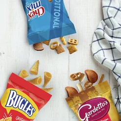 Bugles, Chex Mix and Gardetto Variety Pack Snack Mix, 40 Bags Per Pack