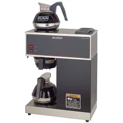 Bunn Pour-O-Matic 12-Cup Coffeemaker, Black/Silver