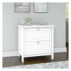 Bush Business Furniture Broadview 30"W x 19-3/4"D Lateral 2-Drawer File Cabinet, Pure White, Standard Delivery