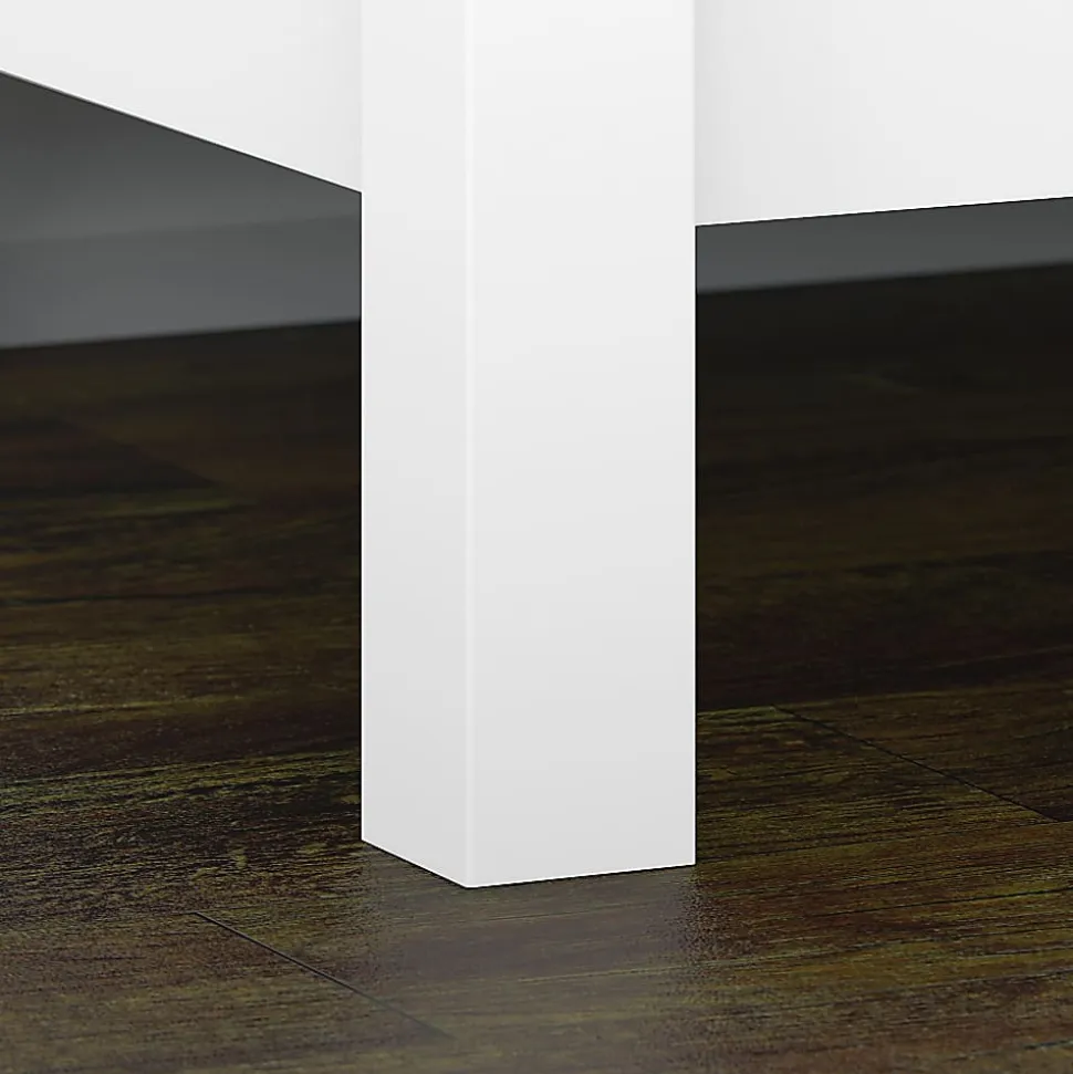 Bush Business Furniture Broadview 30"W x 19-3/4"D Lateral 2-Drawer File Cabinet, Pure White, Standard Delivery
