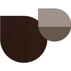 Bush Business Furniture Easy Office 60W 4-Person L-Desk Open Office, Mocha Cherry, Standard Delivery
