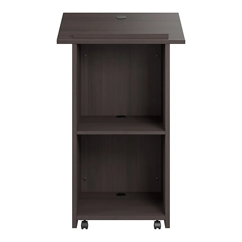 Bush Business Furniture Envision Stand Up Lectern, 29"W x 48"H, Storm Gray, Standard Delivery