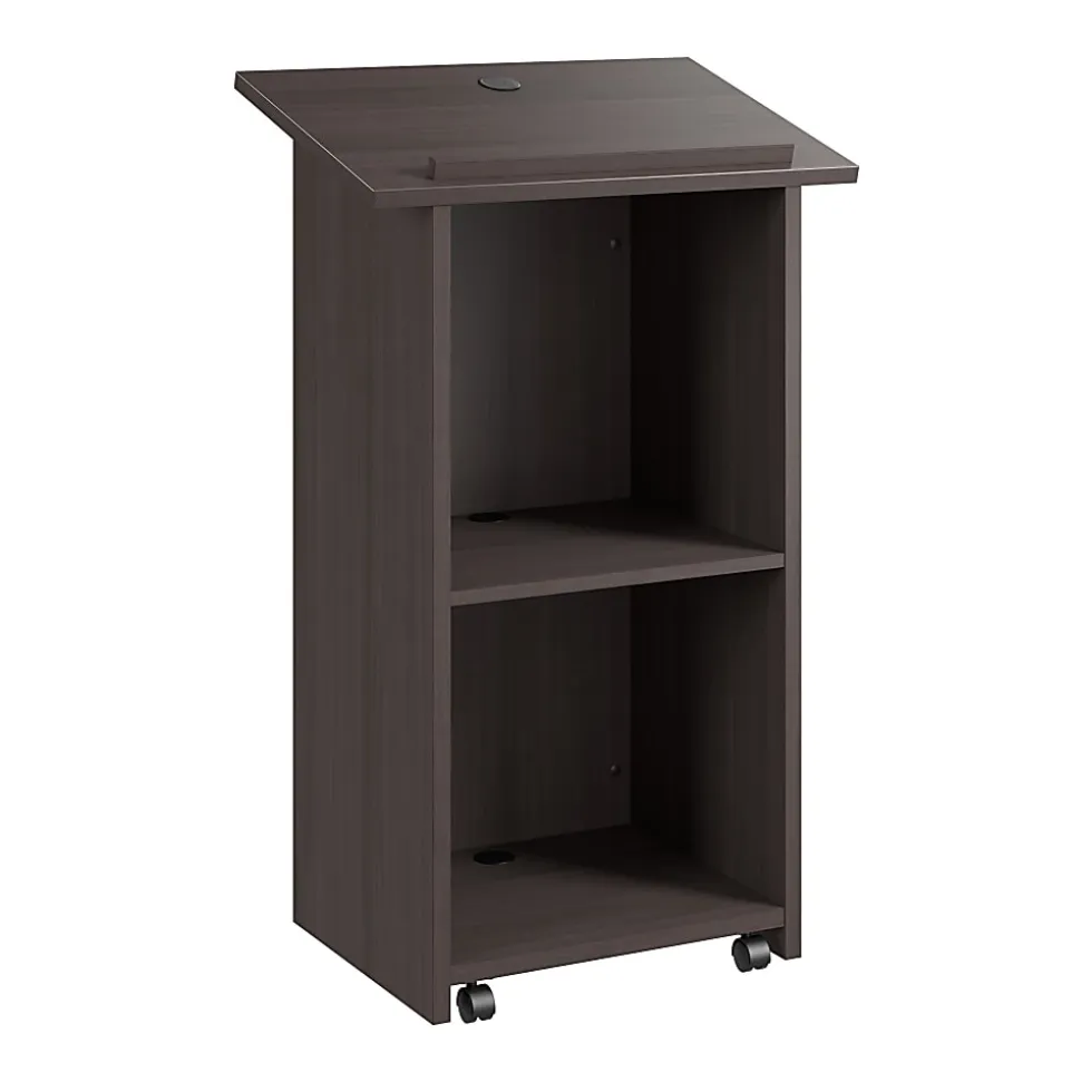 Bush Business Furniture Envision Stand Up Lectern, 29"W x 48"H, Storm Gray, Standard Delivery