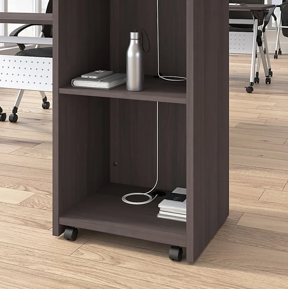 Bush Business Furniture Envision Stand Up Lectern, 29"W x 48"H, Storm Gray, Standard Delivery