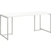 Bush Business Furniture Method Table 72"W Computer Desk, White, Standard Delivery