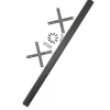 Bush Business Furniture ProPanels X Connector with 66H Post, Light Gray/Slate, Standard Delivery