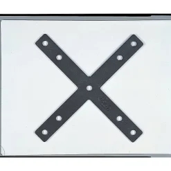 Bush Business Furniture ProPanels X Connector with 66H Post, Light Gray/Slate, Standard Delivery