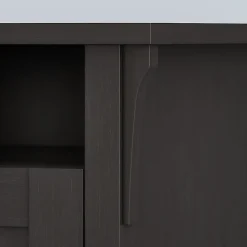 Bush Business Furniture Salinas 55"W Corner Desk With Storage, Vintage Black, Standard Delivery