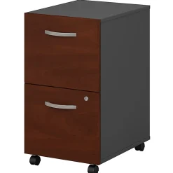 Bush Business Furniture Series C Components 2 Drawer Mobile File Cabinet, Hansen Cherry/Graphite Gray, Standard Delivery (Assembly Required)