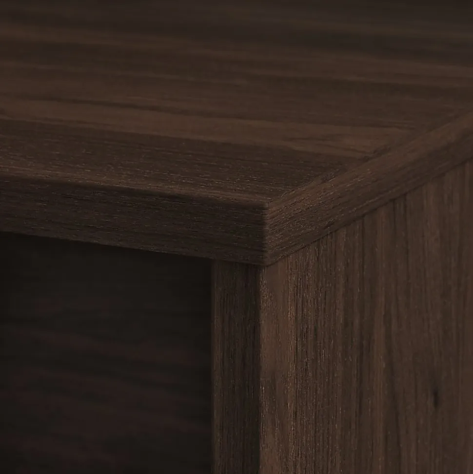 Bush Business Furniture Studio C 60"W Credenza Computer Desk, Black Walnut, Standard Delivery