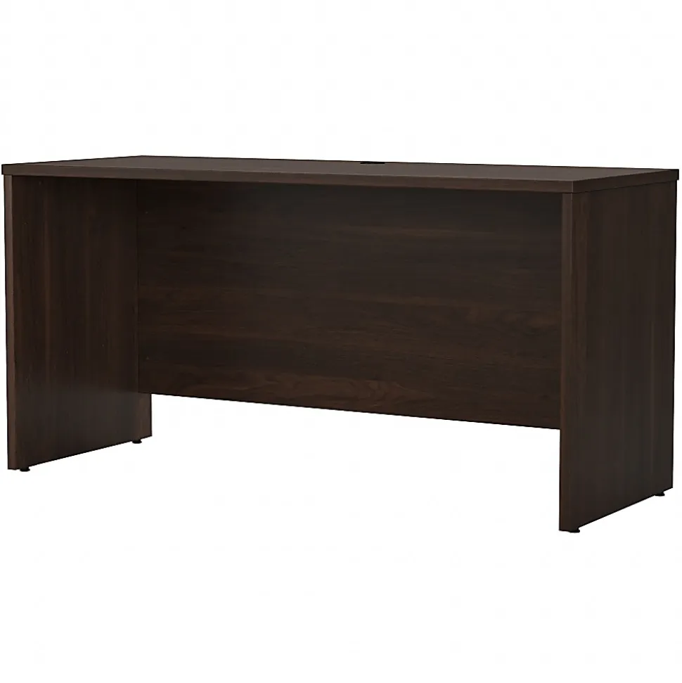 Bush Business Furniture Studio C 60"W Credenza Computer Desk, Black Walnut, Standard Delivery