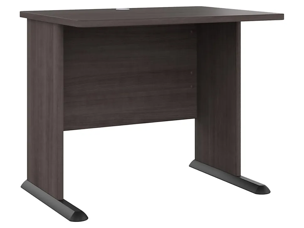 Bush® Business Furniture Studio A 36"W Small Computer Desk, Storm Gray, Standard Delivery