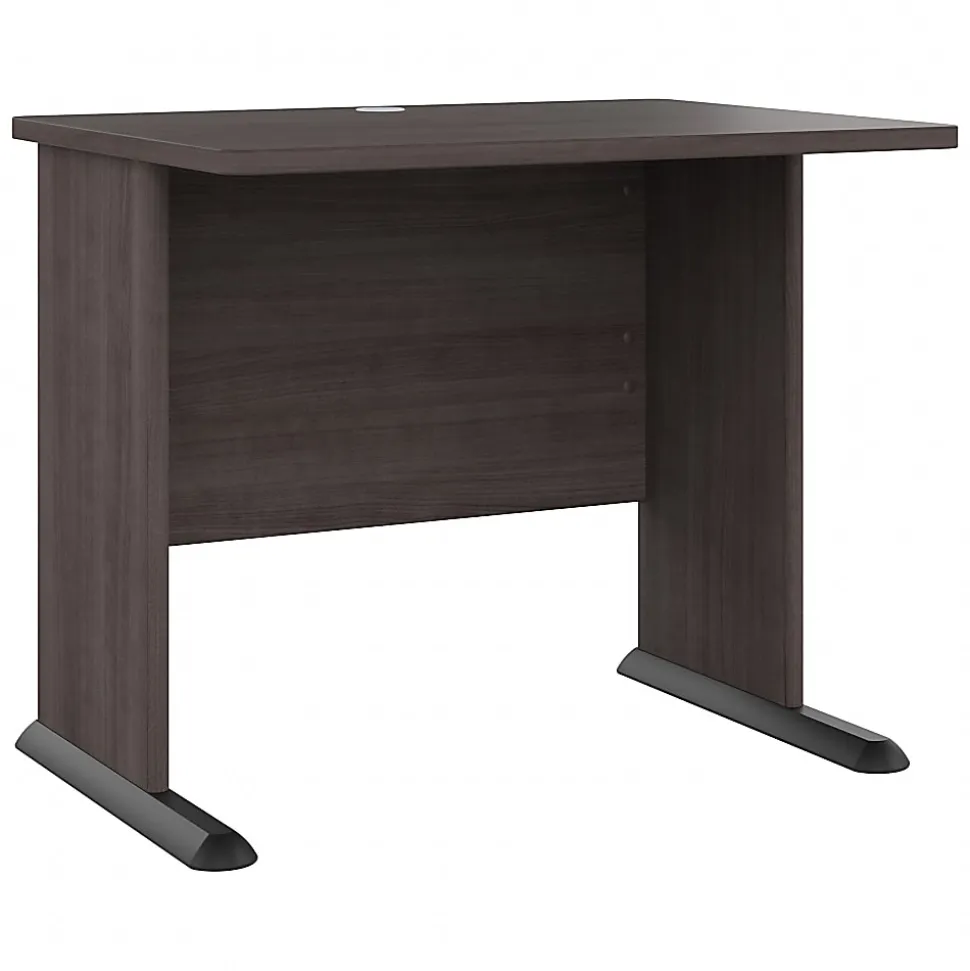 Bush® Business Furniture Studio A 36"W Small Computer Desk, Storm Gray, Standard Delivery