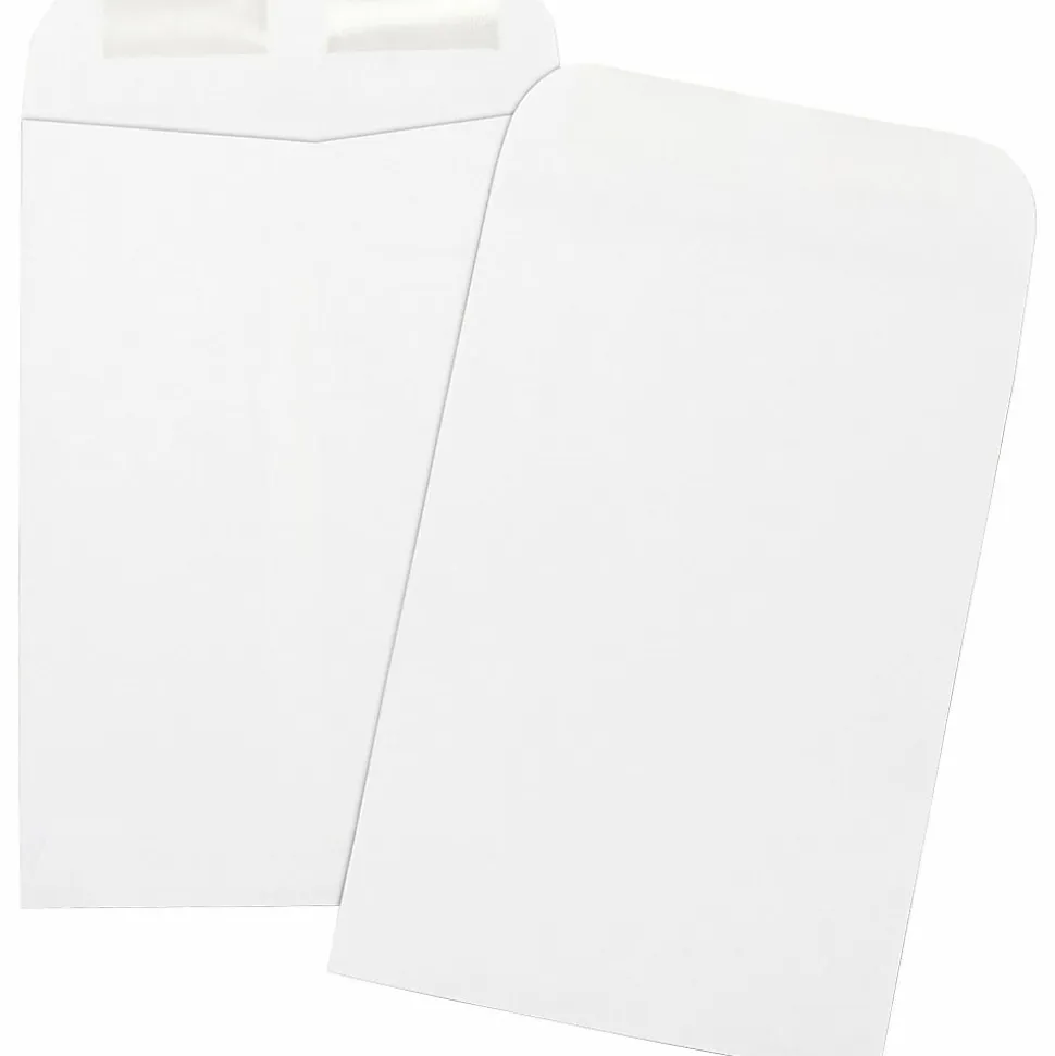 Business Source Durable Open-End Catalog Envelopes - Catalog - #1 3/4 - 6 1/2" Width x 9 1/2" Length - 24 lb - Gummed - White - Wove - 1 Box