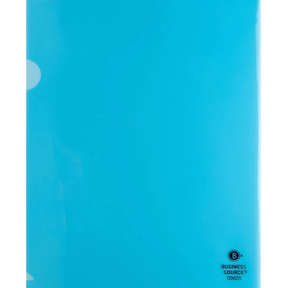 Business Source File Folder, Letter, Transparent, 5 Per Pack - 00605BX