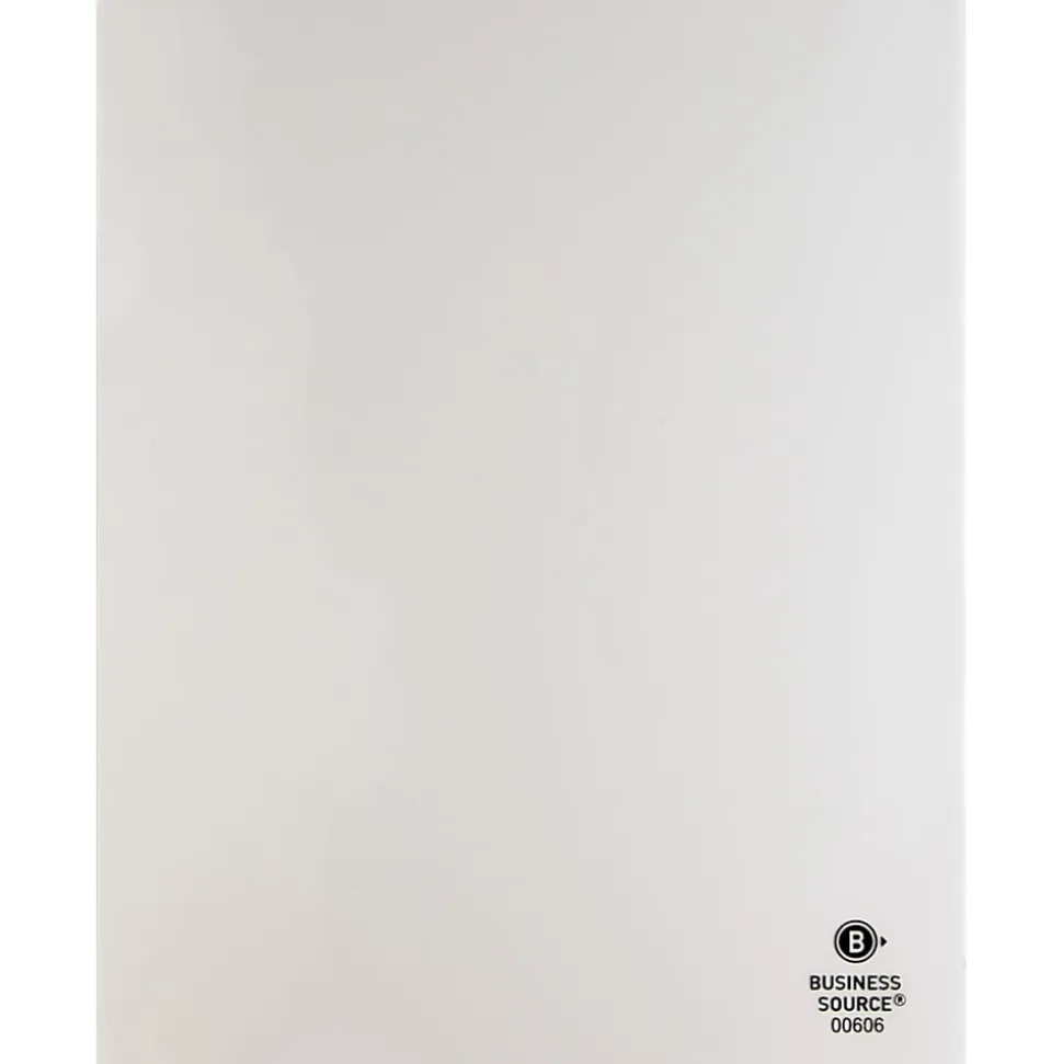 Business Source File Folder, Letter, Transparent, 5 Per Pack - 00606BX