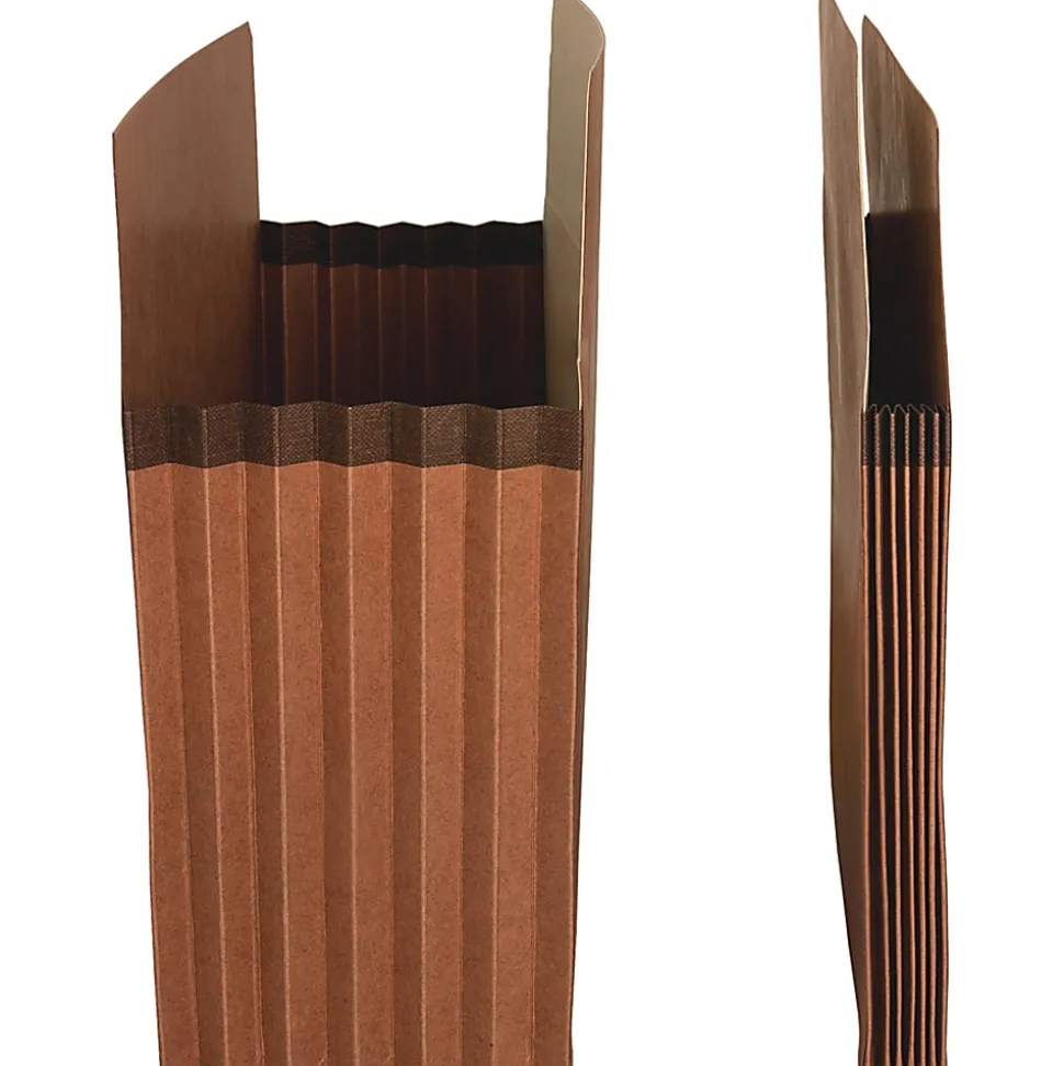 Business Source File Pocket, Letter Size, 8 1/2" x 11", 1200 Sheet Capacity, 5 1/4" Expansion, Redrope Brown, Carton Of 50