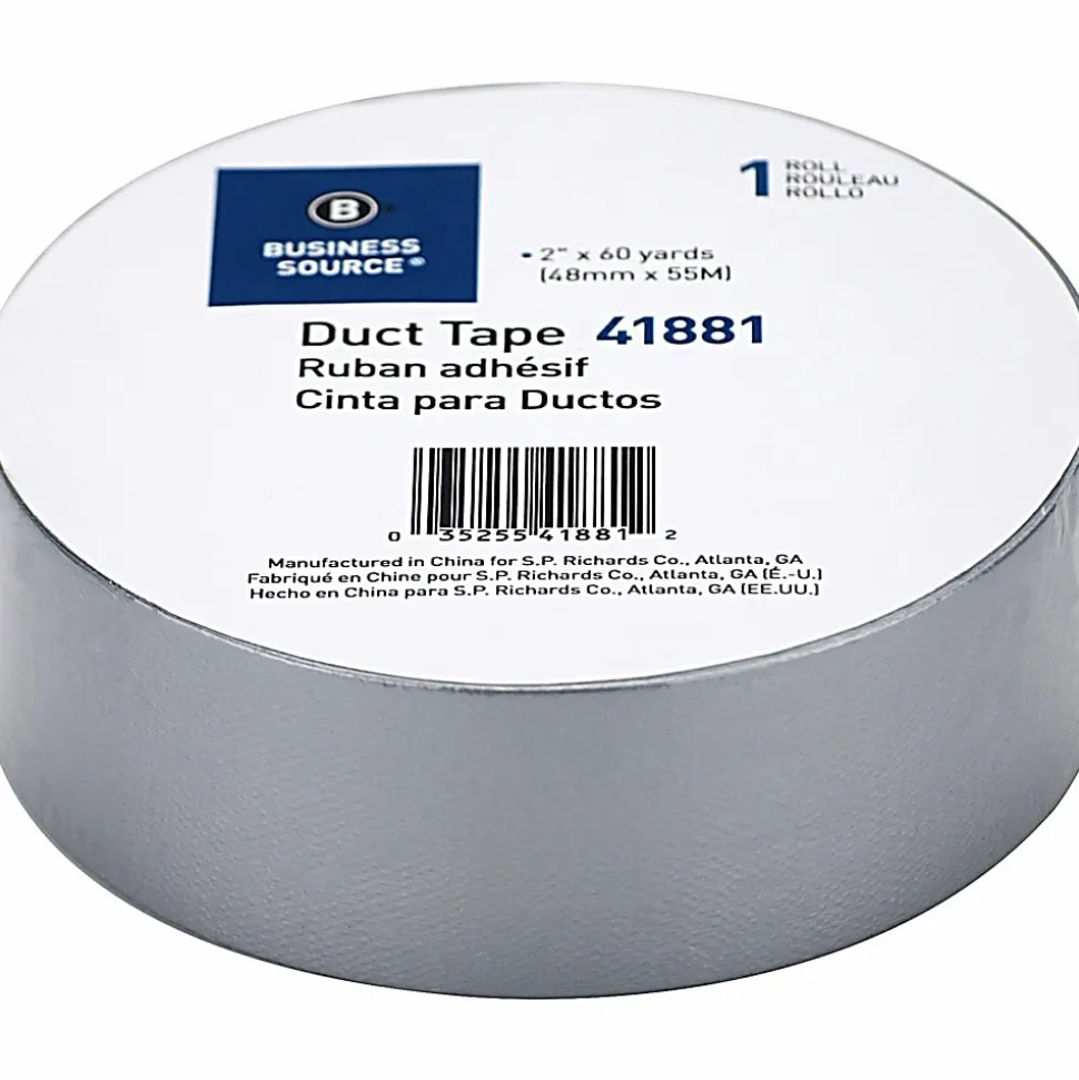 Business Source General-purpose Duct Tape - 60 yd x 2"x 9 mil Thickness - Gray - - 41881