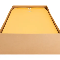 Business Source Heavy-duty Clasp Envelopes - Clasp - #90 - 9" Width x 12" Length - 28 lb - Clasp - Kraft - Kraft - 100 / Box