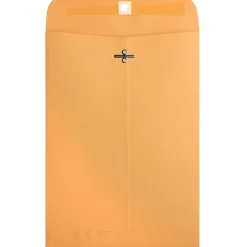 Business Source Heavy-duty Clasp Envelopes - Clasp - #75 - 7 1/2" Width x 10 1/2" Length - 28 lb - Clasp - Kraft - Kraft - 100 / Box