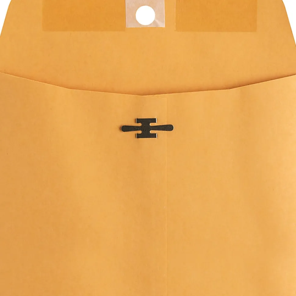 Business Source Heavy-duty Metal Clasp Envelopes - Clasp - #55 - 6" Width x 9" Length - 28 lb - Clasp - Kraft - Kraft - 100 / Box
