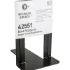 Business Source Heavy-gauge Steel Book Supports - 8.50"x9"x 6" Depth - Desktop - Non-skid Base, Scratch Resistant, Stain Resistant - 42551