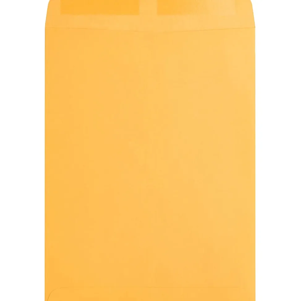 Business Source Kraft Gummed Catalog Envelopes - Catalog - #10 1/2 - 9" Width x 12" Length - 28 lb - Gummed - Kraft - Kraft - 250 / Box