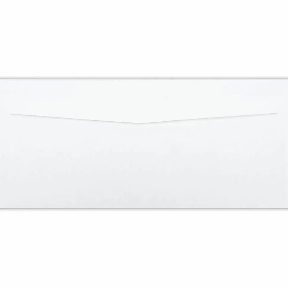 Business Source No. 10 Double-Window Invoice Envelopes - Double Window - #10 - 9 1/2"x 4 1/8" - 24 lb - Gummed - White - Wove - 500 / Box - 36694