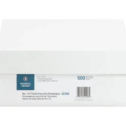 Business Source No.10 Regular Tint Security Envelopes - Security - #10 - 4 1/8