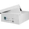 Business Source No. 10 White Wove V-Flap Business Envelopes - Business - #10 - 9 1/2"x 4 1/8" - 24 lb - Gummed - Wove - 500 / Box - White - 04467