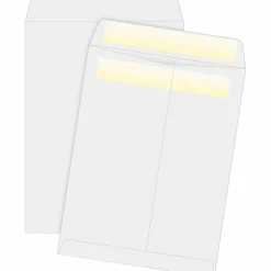 Business Source Press/Seal Catalog Envelopes - Catalog - 10" Width x 13" Length - 28 lb - Self-sealing - White - 100 / Box