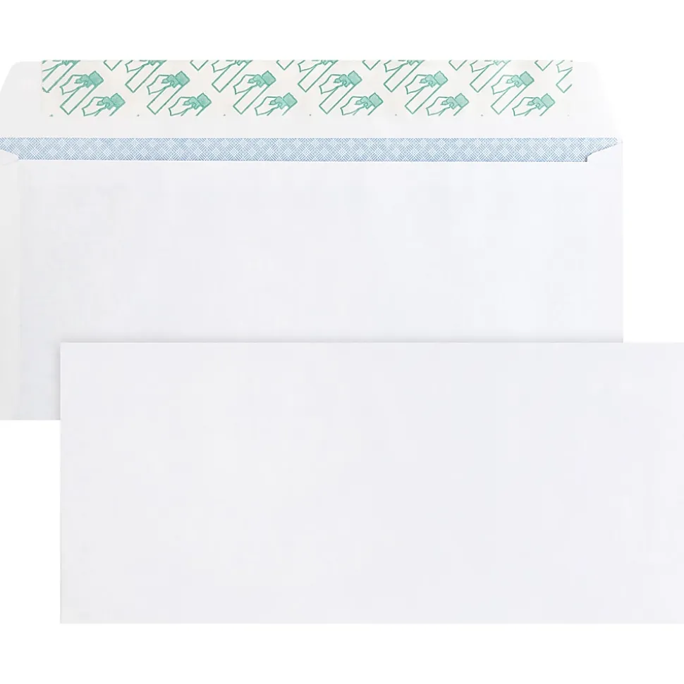 Business Source Regular Tint Peel/Seal Envelopes - Business - #10 - 9 1/2" Width x 4 1/8" Length - 24 lb - Peel & Seal - White - Wove - 500 / Box