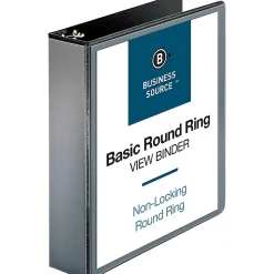 Business Source RounD-Ring View Binder, 2
