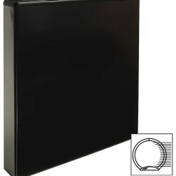 Business Source Round Ring View Binder, 1 1/2
